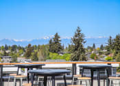 Thumbnail 50 of 53 - the views of the mountains from the rooftop bar of the mountain view restaurant at summit
