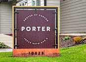 Thumbnail 27 of 32 - A sign that says Porter at Canyon stands in front of a house.