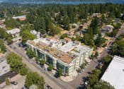 Thumbnail 19 of 20 - an aerial view of a building with a green roof