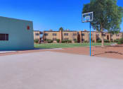 Thumbnail 3 of 9 - the basketball court at the apartments for rent