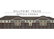 Thumbnail 7 of 7 - A drawing of a building named Hillpoint Trace in Suffolk, Virginia.