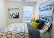 Thumbnail 13 of 65 - a bedroom with a bed and two pictures on the wall
