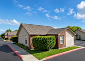 Thumbnail 23 of 33 - A row of houses with a clear blue sky above them.