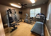 Thumbnail 4 of 5 - the gym has plenty of exercise equipment for your continued workouts