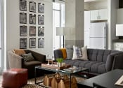 Thumbnail 9 of 24 - Living Room Come Kitchen at Parcels at Concourse, Tennessee