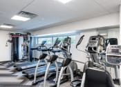 Thumbnail 6 of 20 - Fitness center with cardio and cable machine