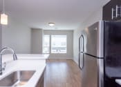 Thumbnail 13 of 20 - apartment kitchen and stainless steel refridgerator