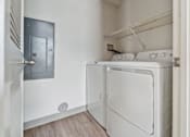 Thumbnail 6 of 14 - a washer and dryer in a laundry room with a door at Monterey Place, New Haven, CT