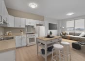 Thumbnail 8 of 13 - The Carina Pittsburgh PA Kitchen With Dining Area.