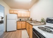 Thumbnail 2 of 11 - Fully Applianced Kitchens at Highpoint Towers Apartments, Erie, PA, 16502