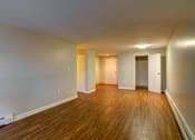 Thumbnail 4 of 14 - One bedroom apartment living room at Rockingham Glen in West Roxbury, MA