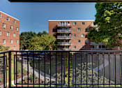 Thumbnail 15 of 15 - Balcony overlooking courtyard  at Edmands House, Framingham, Massachusetts