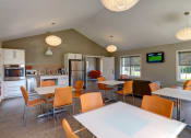 Thumbnail 12 of 14 - Community clubroom with kitchen at Mansfield Meadows Apartments in Mansfield, MA