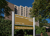 Thumbnail 1 of 19 - Main Monument Signage for William S. Moo at Moorhead Tower Apartments, Pittsburgh, PA, 15213