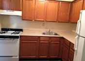 Thumbnail 1 of 7 - Kitchen at Oakmound Apartments in Clarksburg, WV