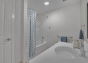 Thumbnail 6 of 13 - The Carina Pittsburgh PA Bathroom With Bathtub And Shower.