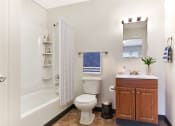 Thumbnail 2 of 15 - Bathroom With Vanity  at Summit Wood Apartments, Watertown, 13601