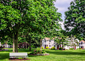 Thumbnail 5 of 12 - Outdoor Bench in Courtyard. at Pheasant Hill Estates, Harrisburg, PA