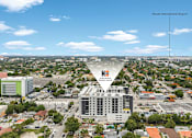 Thumbnail 9 of 15 - A view of Miami International Airport from above.