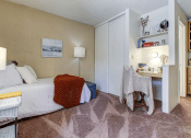 Thumbnail 10 of 31 - Bedroom With Work Desk at Pine View Village Apartments, Arizona
