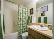 Thumbnail 1 of 31 - Bathroom With Bathtub at Pine View Village Apartments, Flagstaff, Arizona