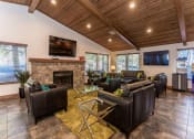 Thumbnail 37 of 56 - Lounge Area With Fireplace at Woodlands Village Apartments, Flagstaff, AZ, 86001
