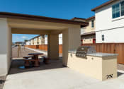 Thumbnail 11 of 32 - the estates with gas grill and stools