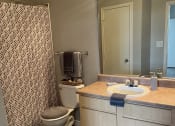 Thumbnail 17 of 17 - a bathroom with a toilet and a shower and a sink