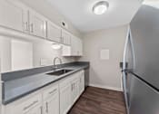 Thumbnail 9 of 19 - Kitchen Space at Hendrix Apartments, Escondido, California