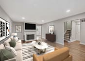 Thumbnail 8 of 54 - Lounge With TV at Indian Creek Apartments*, Ohio, 45236