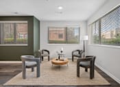 Thumbnail 14 of 42 - the enclave at homecoming terra vista living room at DeSales Flats Apartments*, Cincinnati, 45206