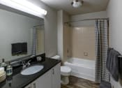 Thumbnail 42 of 46 - Bathroom with a sink and a toilet and a tub at Gramercy on Garfield, 45202