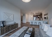 Thumbnail 3 of 64 - Living Room With Open Kitchen at Adams Edge Apartments, Cincinnati, OH, 45202