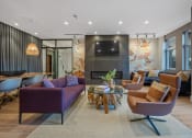 Thumbnail 50 of 81 - a living room with couches and chairs and a television at Four23/Hoge, Cincinnati, OH, 45226