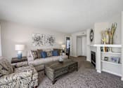 Thumbnail 8 of 46 - Model Living Room at Enclave, Beavercreek, OH, 45431