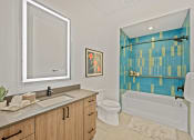 Thumbnail 38 of 81 - Bathroom with a toilet sink and bathtub at Four23/Hoge, Cincinnati, OH, 45226