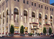 Thumbnail 49 of 49 - A large, elegant building with many windows and balconies is shown at Sky Central Apartments, Cincinnati, Ohio
