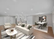 Thumbnail 2 of 54 - a living room with a couch and a table at Indian Creek Apartments*, Ohio, 45236