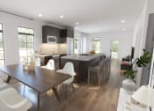 Thumbnail 43 of 81 - Kitchen and dining area from the living room at Four23/Hoge, Cincinnati, Ohio