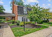 Thumbnail 31 of 32 - a sidewalk in front of a brick house with a lamp post at Olde Towne in Kenwood, Ohio, 45243