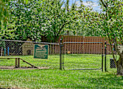 Thumbnail 19 of 32 - a fence with a sign on it in front of a tree at Olde Towne in Kenwood, Cincinnati, 45243