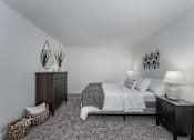 Thumbnail 20 of 65 - White interior bedroom with bed at SoDel, Kettering, OH, 45429