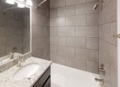 Thumbnail 13 of 34 - Modern interior view of bathroom in apartment unit at Woodlee Terrace Apartments, Woodbridge, VA, 22192
