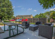Thumbnail 20 of 34 - Outdoor picnic area at Woodlee Terrace Apartments, Woodbridge, VA