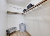 Thumbnail 26 of 35 - Closet space in the two-bedroom model unit at Olde English Village, providing ample storage for residents.