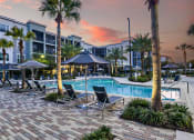 Thumbnail 18 of 69 - a swimming pool at a resort with palm trees