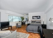 Thumbnail 2 of 24 - Studio Bed Interior at Carillon House Apartments, Washington