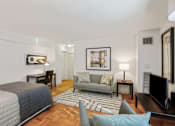Thumbnail 3 of 24 - Studio Living Room Interior at Carillon House Apartments, Washington