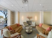 Thumbnail 14 of 24 - Lobby Seating Area at Carillon House Apartments, Washington, DC