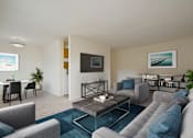 Thumbnail 13 of 46 - living room at Seven Springs Apartments, College Park, Maryland